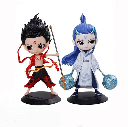 OEM Customization 3D Printing Plastic Nezha Ao Bing Figurines Prototyping Services SLA SLS SLM